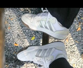 adidas ENTRAP美式校園風(fēng)運動(dòng)少年感復古籃球風(fēng)板鞋男女阿迪達斯   白色/暗銀金屬/樹(shù)脂黃   41 曬單實(shí)拍圖
