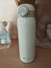 小熊（Bear）保溫杯316不銹鋼內膽彈跳蓋杯子保冷保溫杯便攜學(xué)生水杯500mL白色 曬單實(shí)拍圖