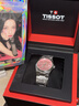 天梭（TISSOT）【官旗】瑞士手表 新款PRX超級玩家系列復古石英女表 粉色盤(pán)鋼帶T137.210.11.331.00 曬單實(shí)拍圖
