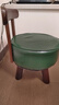 積木部落 實(shí)木小凳子家用換鞋凳客廳沙發(fā)凳小板凳臥室小椅子靠背茶幾矮凳 墨綠色【360°旋轉】 曬單實(shí)拍圖