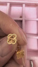六桂福珠寶 黃金耳釘 四葉草 黃金耳環(huán)足金耳飾女 FH0200300 0.80g 曬單實(shí)拍圖