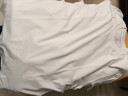 立蒙（LIMENG）男女裝素色180g全棉短袖t恤圓領(lǐng)寬松體恤打底衫 白色 L 曬單實(shí)拍圖
