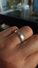 羅泰老銀匠999足銀素圈戒指情侶對戒男女款啞光銀戒指時(shí)尚韓版輕奢開(kāi)口指環(huán) 大款（調節范圍16-26）單個(gè) 曬單實(shí)拍圖