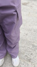 左西童裝女童褲子春裝工裝褲2026新款兒童戶(hù)外耐磨傘兵褲 紫色 140 曬單實(shí)拍圖