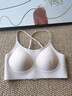 貓人無(wú)痕粉底液內衣女夏季細肩帶鏤空交叉美背抹胸無(wú)鋼圈軟支撐文胸 曬單實(shí)拍圖