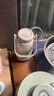 志高（CHIGO）便攜式電熱水壺恒溫燒水杯旅行嬰兒外出沖奶保溫杯1L大容量316不銹鋼出差智能電熱水杯 JP-SH100B2 曬單實(shí)拍圖