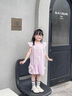 G.duck小黃鴨童裝女童連衣裙夏季新款公主裙兒童無(wú)袖裙子女寶寶夏天衣服 香芋紫 110 （建議身高100cm 4-5歲）cm 曬單實(shí)拍圖