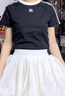 阿迪達斯（adidas）三葉草 女子 3S CALI TEE SS 短袖 JC8703 S 曬單實(shí)拍圖