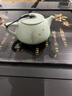 璞器汝窯茶壺單壺家用鋦釘高檔陶瓷冰裂釉功夫茶具配件一人用石瓢壺 曬單實(shí)拍圖