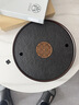 尚言坊天然烏金石茶盤(pán)家用圓形功夫茶具托盤(pán)儲蓄水式小型茶臺茶海 曬單實(shí)拍圖