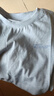 全棉時(shí)代平紋抗菌花紗T恤成人男女款 花紗藍（女款） M 曬單實(shí)拍圖