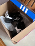 阿迪達斯（adidas）三葉草小黑鞋白標貝殼頭潮流男女系帶板鞋運動(dòng)鞋JH9977 曬單實(shí)拍圖