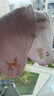全棉時(shí)代嬰兒隔汗巾紗布吸汗兒童寶寶開(kāi)學(xué)幼兒園純棉墊背小熊小鹿小貓3條 曬單實(shí)拍圖