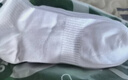 棉小念襪子男士短襪春夏季100%純棉10A抗菌防臭黑白純色透氣低幫短筒6雙 曬單實(shí)拍圖
