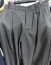 ELLE灰色垂墜感高腰西褲女直筒褲2026春季新款高級感氣質(zhì)闊腿褲 深灰 S 曬單實(shí)拍圖