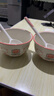 釉下彩可愛(ài)卡通碗碟套裝家用高顏值陶瓷碗筷盤(pán)餐具 2碗2勺 4件套 曬單實(shí)拍圖
