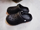 紅豆（Hodo）騎手洞洞鞋男款2026夏季外穿防滑輪胎底輕便透氣兩穿外賣(mài)涼拖鞋男 黑色【專(zhuān)為騎手設計】 42-43 適合43-44 曬單實(shí)拍圖