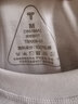 拇指白小T二代三防水光魔術(shù)長(cháng)袖T恤男秋冬純棉百搭打底衫 女款皓白 M 曬單實(shí)拍圖