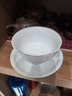 景德鎮（jdz）陶瓷茶具白瓷三才蓋碗家用辦公泡茶杯中式簡(jiǎn)約純色茶碗禮物初見(jiàn) 曬單實(shí)拍圖