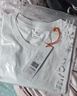 布先生春夏季短袖T恤男士純棉小白T純色內搭打底衫 白色 L(175) 曬單實(shí)拍圖