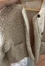 茵曼2025冬季女裝新款皮毛一體圓領(lǐng)羊羔絨外套軟糯糯毛茸茸上衣 米杏色 L 曬單實(shí)拍圖