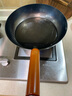 章丘鐵鍋京東限定舌尖上的中國手工鍛打物理不粘鍋熟鐵炒鍋無(wú)涂層鐵鍋32cm 曬單實(shí)拍圖