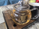 金灶（KAMJOVE） 600ML茶壺 耐熱玻璃茶壺不銹鋼過(guò)濾內膽泡茶壺 花茶壺煮茶壺A-07 曬單實(shí)拍圖