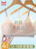 貓人少女內衣女文胸女童發(fā)育期初高中學(xué)生無(wú)痕小背心運動(dòng)防震胸罩粉L 曬單實(shí)拍圖