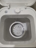 揚子迷你洗衣機全自動(dòng)小型內衣內褲懶人洗衣機洗脫一體學(xué)生宿舍兒童嬰兒洗襪子機帶脫水租房半自動(dòng) 白7.5KG【六代升級電機+不銹鋼甩桶+藍光】 曬單實(shí)拍圖