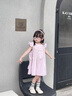 G.duck小黃鴨童裝女童連衣裙夏季新款公主裙兒童無(wú)袖裙子女寶寶夏天衣服 香芋紫 110 （建議身高100cm 4-5歲）cm 曬單實(shí)拍圖