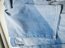 太平鳥(niǎo)男裝夏季淺色錐形牛仔褲男褲子B2HAD2E07 藍色1（錐型） 3XL 曬單實(shí)拍圖