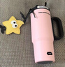 萬(wàn)家全新款高顏值冰霸杯大容量不銹鋼保溫杯女生辦公室吸管杯水杯杯子 桃子慕斯720ml+星星掛件 曬單實(shí)拍圖