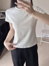 森馬（Semir）短袖t恤女26夏季短款顯瘦U領(lǐng)內搭正肩寬松圓領(lǐng)打底衫109326100001 曬單實(shí)拍圖