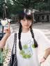 尤克達蒂（yookdd）純棉短袖T恤女夏季新款小清新青蘋果印花白色短袖設計感寬松上衣 青蘋果T恤 M 曬單實拍圖