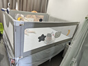 丸丫K2嬰兒床圍欄寶寶防摔護欄床邊防掉檔板免打孔三面1.5+2+2米 曬單實(shí)拍圖