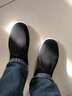 3514老北京布鞋一腳蹬勞保布鞋工作鞋輕便爸爸鞋傳統男布鞋 黑色41 曬單實(shí)拍圖