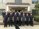 琴琴家純棉短袖工作服男裝夏季薄款上衣電焊工車間廠服耐磨工程服勞保服 藏藍色【短袖套裝】 175/XL 曬單實拍圖