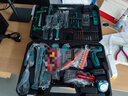 綠林沖擊鋰電鉆套裝家用工具箱打混凝土手電鉆42件21V【送27件配件】 曬單實(shí)拍圖