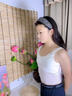 浪莎（LangSha）女童內衣一階段兒童發(fā)育期少女文胸小學(xué)生夏季薄款細肩帶小背心 白色 【100%棉內里 網(wǎng)眼發(fā)育背心】 L 【適合體重60-80斤】 曬單實(shí)拍圖