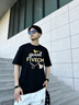 FIVE CMT恤短袖男女2026重磅小眾趣味新潮衣服圓領(lǐng)純棉情侶裝 黑色 L 建議120-140斤 曬單實(shí)拍圖