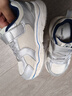 泰蘭尼斯春季兒童運動(dòng)鞋百搭男童跑步鞋女童輕便防滑老爹鞋白/銀色26碼 曬單實(shí)拍圖