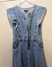 UR夏季新款女裝復古牛仔荷葉邊牛仔連衣裙UWG850114 藍色 XS 曬單實(shí)拍圖