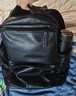 羅梅達爾（Rommedal）雙肩包男時(shí)尚簡(jiǎn)約大容量旅行包男士背包頭層牛皮學(xué)生書(shū)包雙肩包 黑色【京倉次日達】高43*寬30*厚15CM 曬單實(shí)拍圖