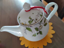 金嵐玉骨瓷花茶壺泡瓷茶壺小壺沏茶壺涼水壺單壺小號家用水具 香榭麗舍-玉蘭壺1個(gè) 800ml 曬單實(shí)拍圖