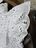 H&M女裝連衣裙2025夏季新款飛袖法式鏤空刺繡短裙連身裙1282352 白色 L 170/104 曬單實(shí)拍圖