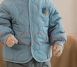 巴厘小豬兒童棉服套裝男童校服內搭神器秋冬季女童打底家居服睡衣寶寶棉襖 月光藍 110 曬單實(shí)拍圖