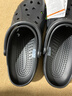 CROCS卡駱馳洞洞鞋貝雅洞洞鞋輕便運動(dòng)鞋耐磨一腳蹬拖鞋休閑鞋|10126 黑色-001 41 /42(260mm) 曬單實(shí)拍圖