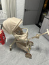 XUM嬰兒車(chē)嬰兒推車(chē)0-6歲用折疊可坐可躺帶減震遛娃神器雙向溜娃車(chē) 六重減震|加高防護|全棚 卡其色 曬單實(shí)拍圖