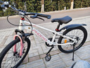 鳳凰官方旗艦店兒童自行車(chē)男女變速青少年學(xué)生山地車(chē)碟剎賽車(chē) 星際 粉白【單速】輻條輪 22寸【適合130-170cm】 曬單實(shí)拍圖