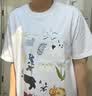 CHUJIE白色純棉短袖t恤女百搭高級(jí)感2026新款微胖女生顯瘦遮肚大碼上衣 卡通動(dòng)植物印花短袖 L 建議100-120斤 曬單實(shí)拍圖